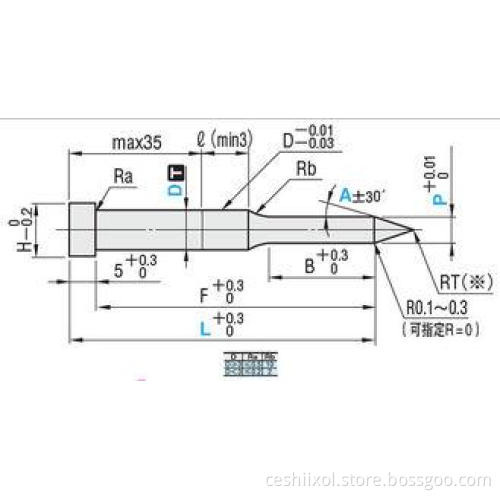 Surface HW Coating Carbide punches HSS SKD11 Sharp Tip Angl